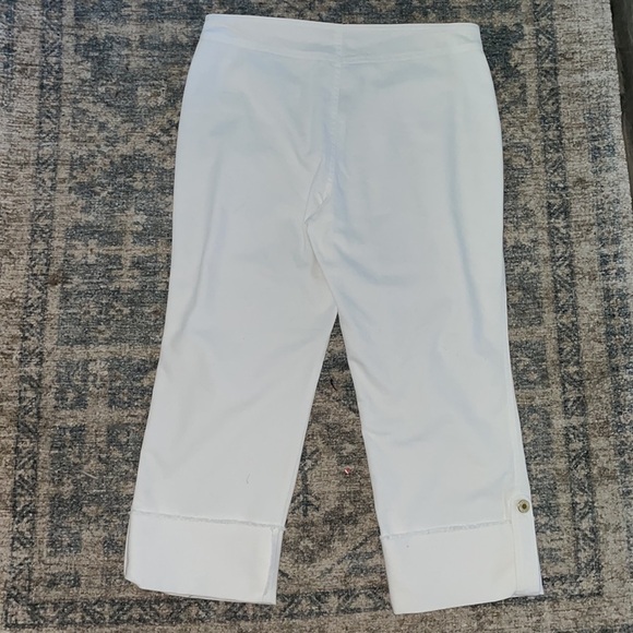 Lillie Rubin size 8 white cropped  capris -like new - Picture 8 of 8